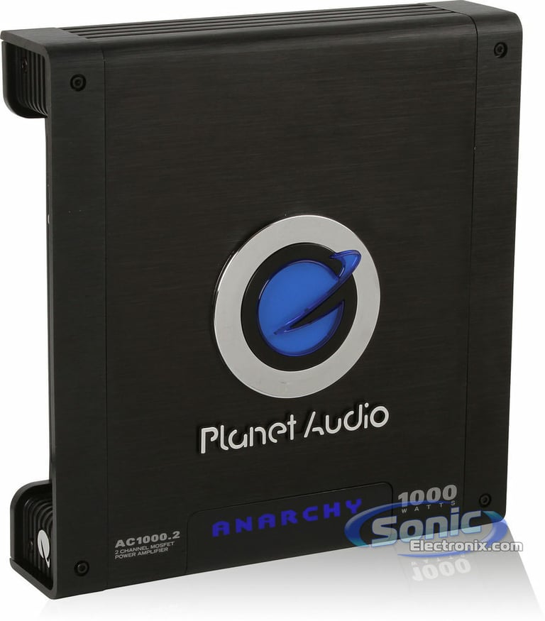 Planet Audio AC1000.2 + Belva 4 Gauge Amp Wiring Kit Image 5