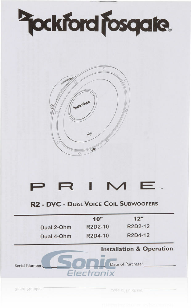 (2) Rockford Fosgate Prime R2D4-10 Subwoofers + Dual Subwoofer Sealed Enclosure Image 10