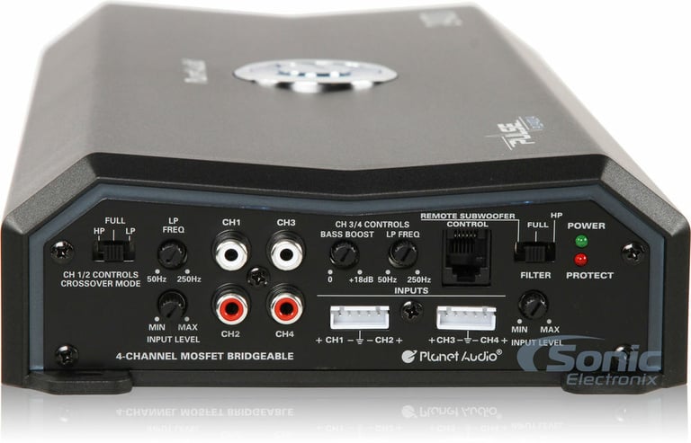 Planet Audio PL2400.4 + Belva 4 Gauge Amp Wiring Kit Image 4