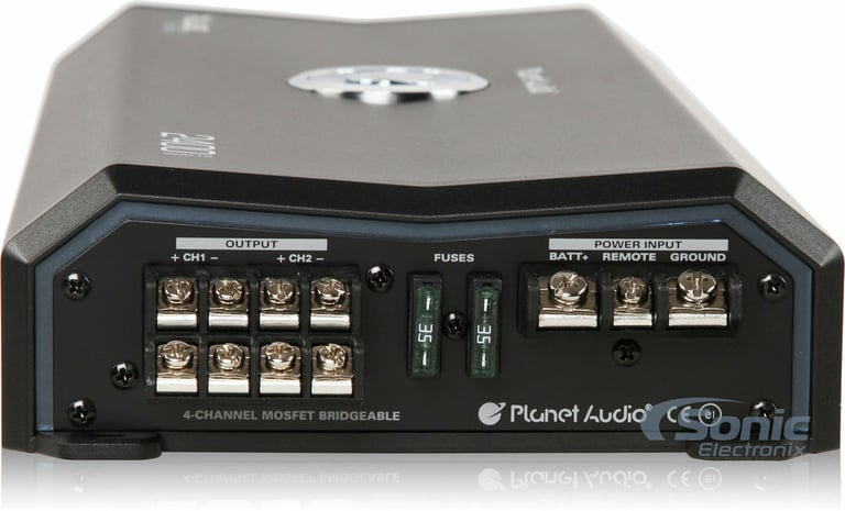 Planet Audio PL2400.4 + Belva 4 Gauge Amp Wiring Kit Image 5