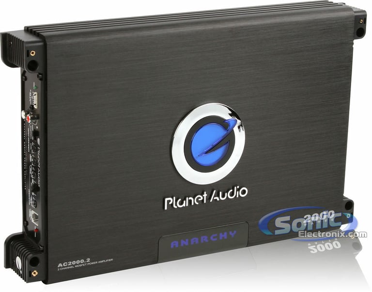 Planet Audio AC2000.2 Amplifier + Belva 4 Gauge Amp Kit Image 10