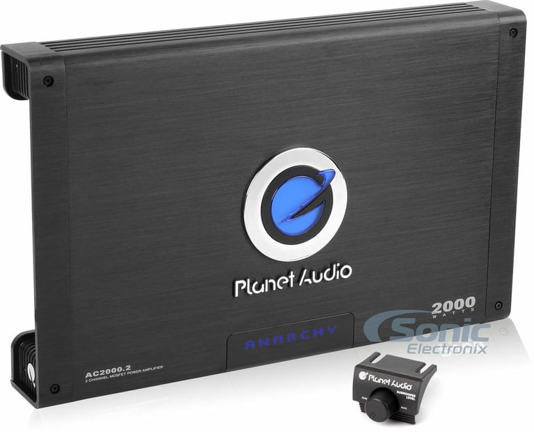 Planet Audio AC2000.2 Amplifier + Belva 4 Gauge Amp Kit Image 2