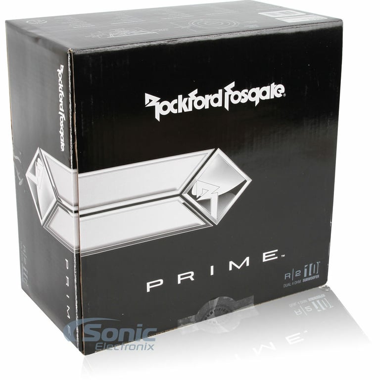 (2) Rockford Fosgate Prime R2D4-10 Subwoofers + Dual Subwoofer Sealed Enclosure Image 11