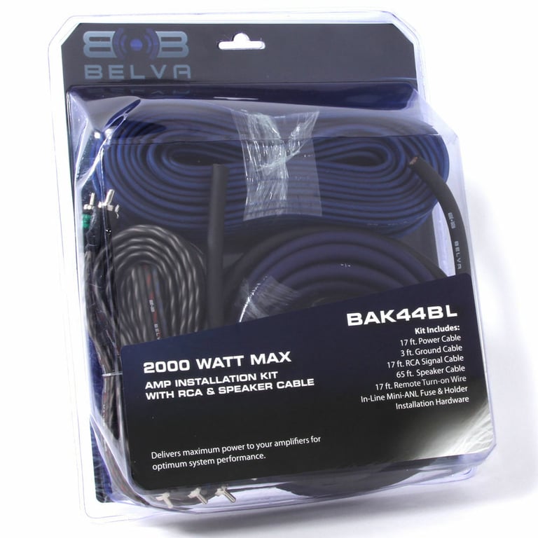 Massive Audio EX44 Amplifier + Free Belva 4 Gauge Amp Wiring Kit Image 16