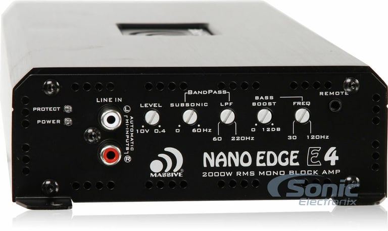 Massive Audio E4 Amplifier + NVX 1/0 Gauge Amp Wiring Kit Image 14