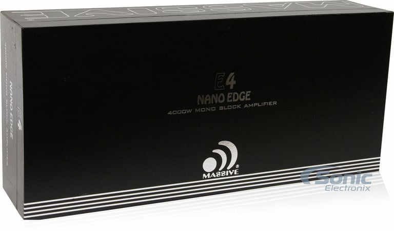 Massive Audio E4 Amplifier + NVX 1/0 Gauge Amp Wiring Kit Image 16