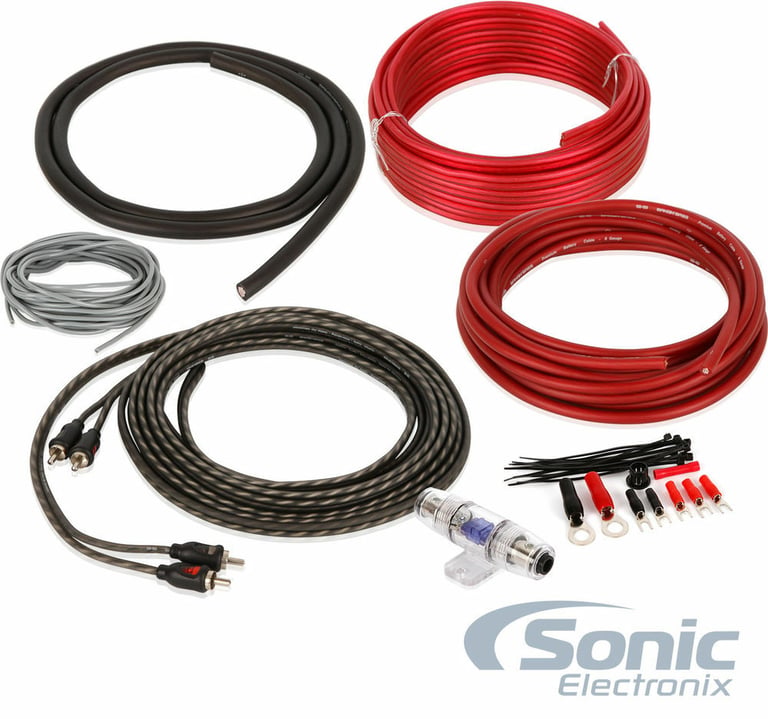 Massive Audio EX2 Amplifier + Free Belva 8 Gauge Amp Wiring Kit Image 2