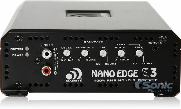 Massive Audio E3 Amplifier + Free Premium NVX 1/0 Gauge Amplifier Wiring Kit Image 15