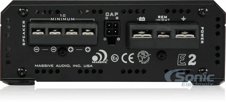 Massive Audio E2 + Free Premium NVX  XKIT42 Amp Kit Image 18