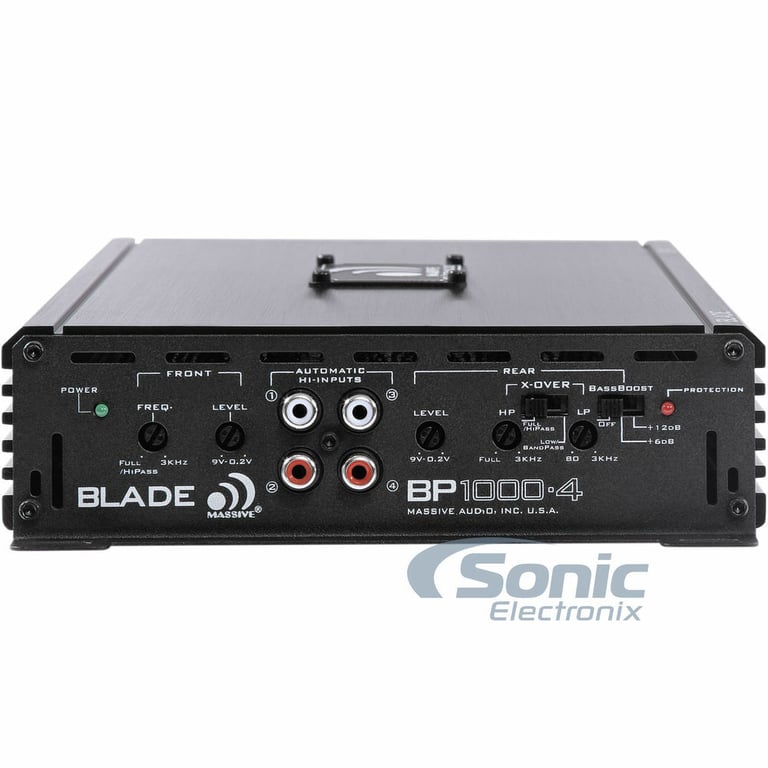 Massive Audio BP1000.4 v2 Amplifier + Free Belva 4 Gauge Amp Wiring Kit Image 13
