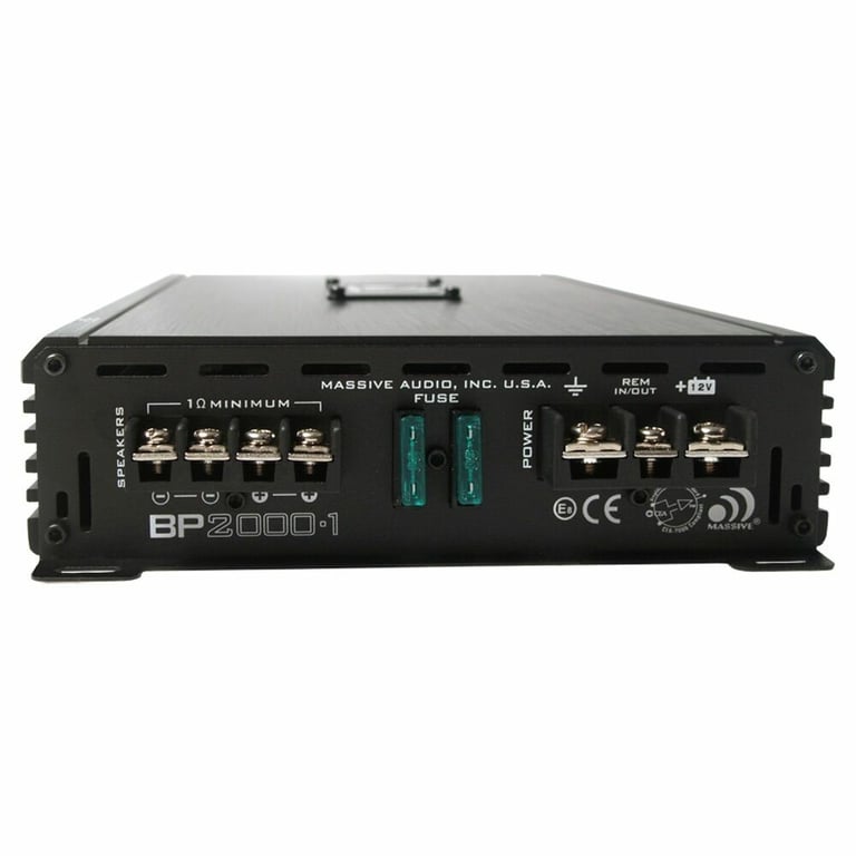 Massive Audio BP2000.1 v2 + Free Belva 4 Gauge Amp Wiring Kit Image 17