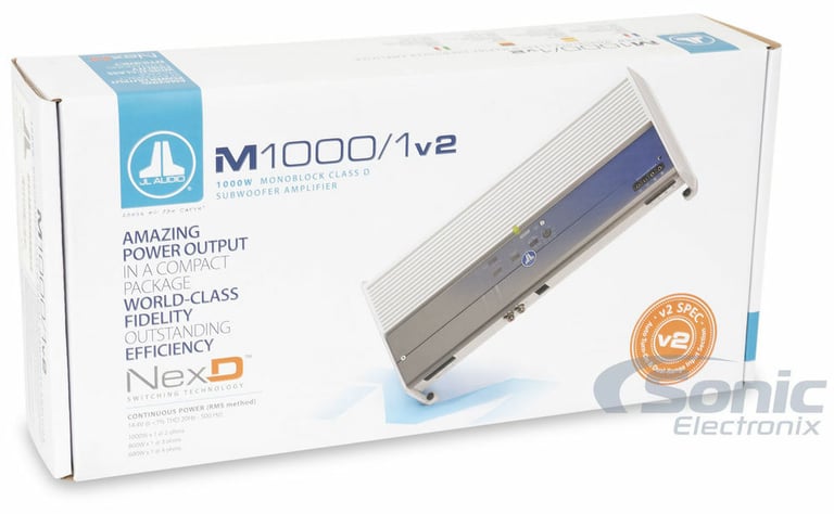 JL Audio M1000/1v2 with Amplifier Wiring Kit Image 16