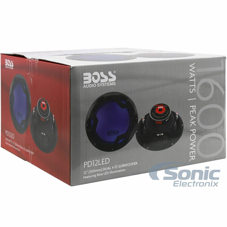Boss PD12LED Subwoofer + Belva 1500W Amplifier + 8 Gauge Amp kit Image 19