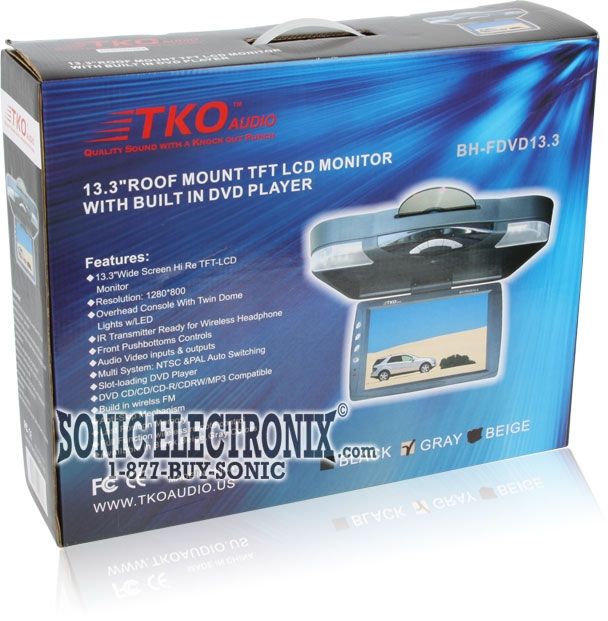 TKO Audio BH-FDVD13.3 (Gray) Image 5