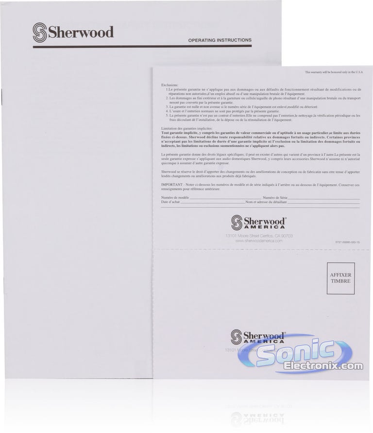 Sherwood RX-4503 Image 10
