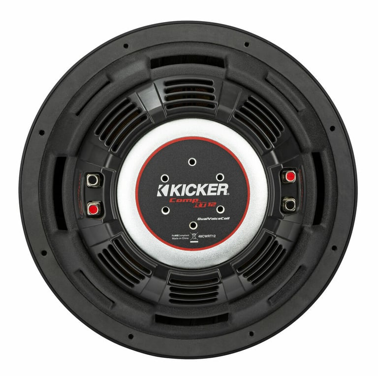 Kicker 48CWRT124 Subwoofers + 12" Sealed Subwoofer Enclosure Image 5