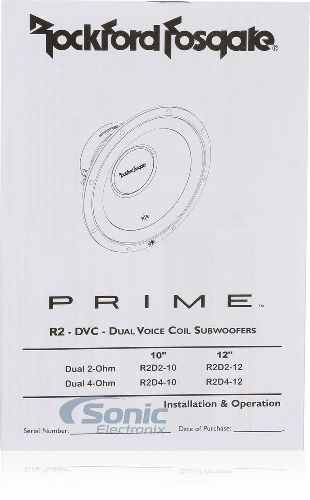 Rockford Fosgate Prime R2D2-10 Subwoofer + 10" Atrend Subwoofer Enclosure Image 5