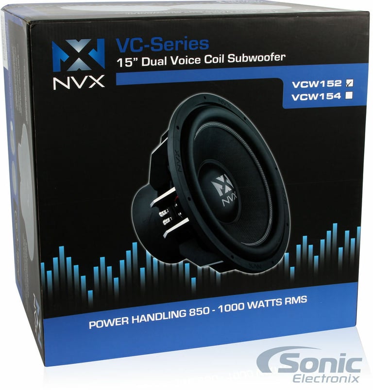 NVX VCW152 Subwoofer + Atrend 15SQV 15" Vented Subwoofer Enclosure Image 22