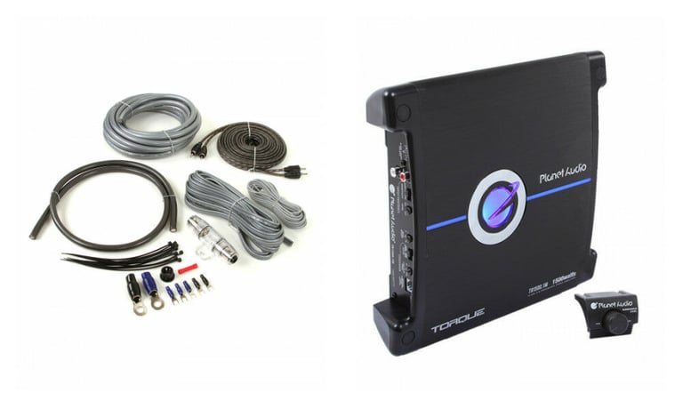 Planet Audio TR1500.1M Amplifier with Amplifier Wiring Kit Image 1