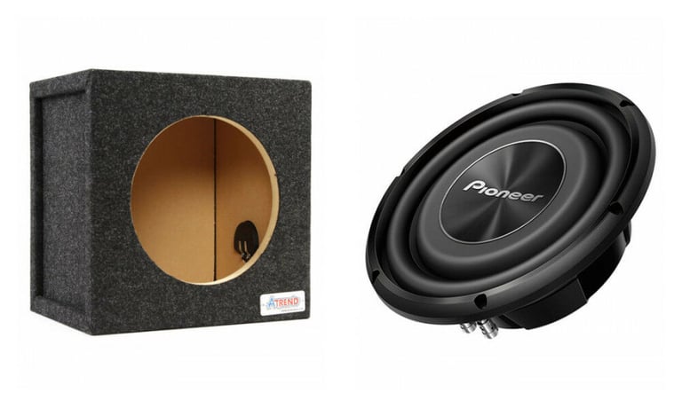 Pioneer TS-A2500LS4 Subwoofers + Atrend 10SQL Sealed Enclosure Image 1