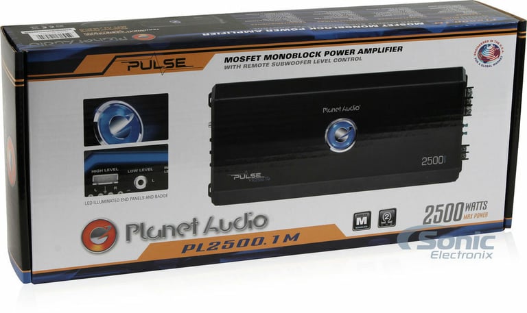 Planet Audio PL2500.1M Amplifier + Belva 1/0 Gauge Amp Wiring Kit Image 17
