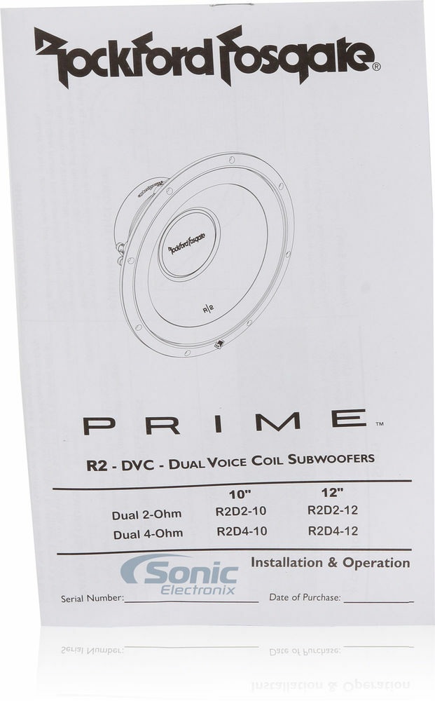 (2) Rockford Fosgate Prime R2D2-12 Subwoofers + Belva MDFD12 Sealed Enclosure Image 12