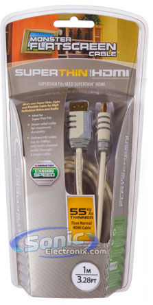 Monster Cable FlatScreen Super Thin HDMI Cable (FS HD SSST-1M) Image 2