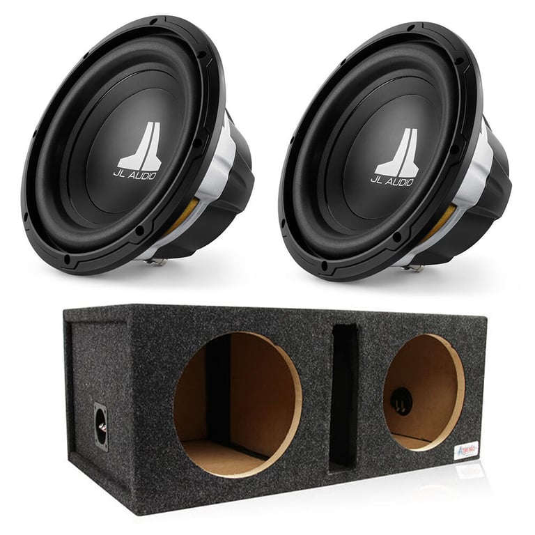(2) JL Audio 10W0v3-4 with Ported Dual Enclosure Image 1