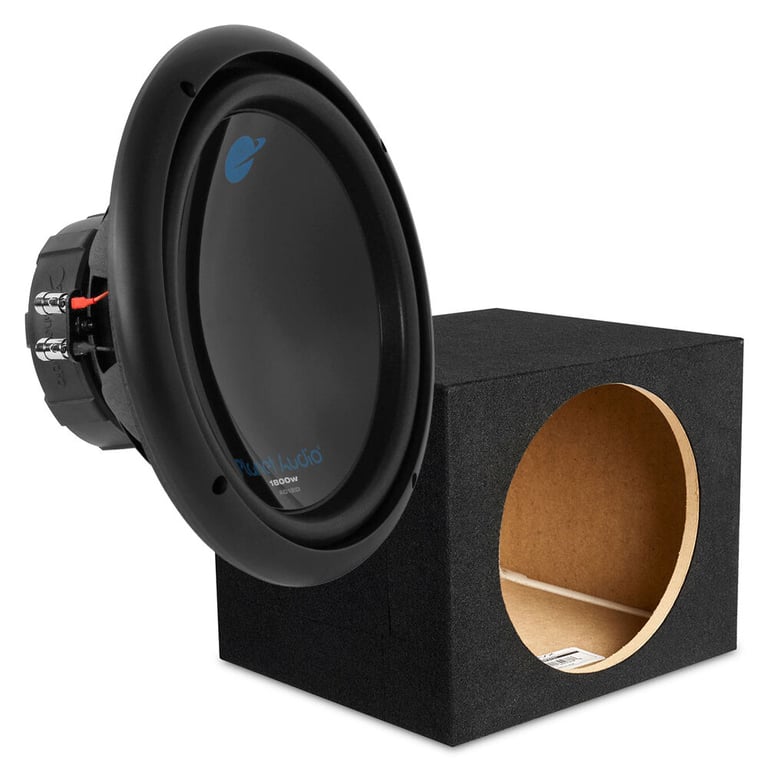 Planet Audio AC12D + NVX XMDFS121 Sealed Single 12" Subwoofer Enclosure Image 1