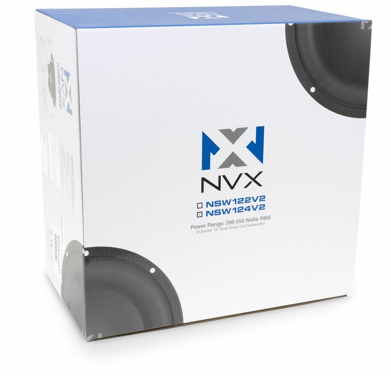 NVX NSW124v2 + NVX XMDFS121 Sealed Single 12" Subwoofer Enclosure Image 6