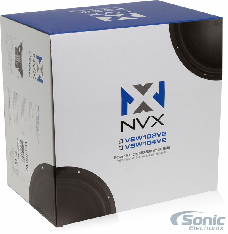 NVX VSW102v2 with Ported Subwoofer Enclosure Image 9