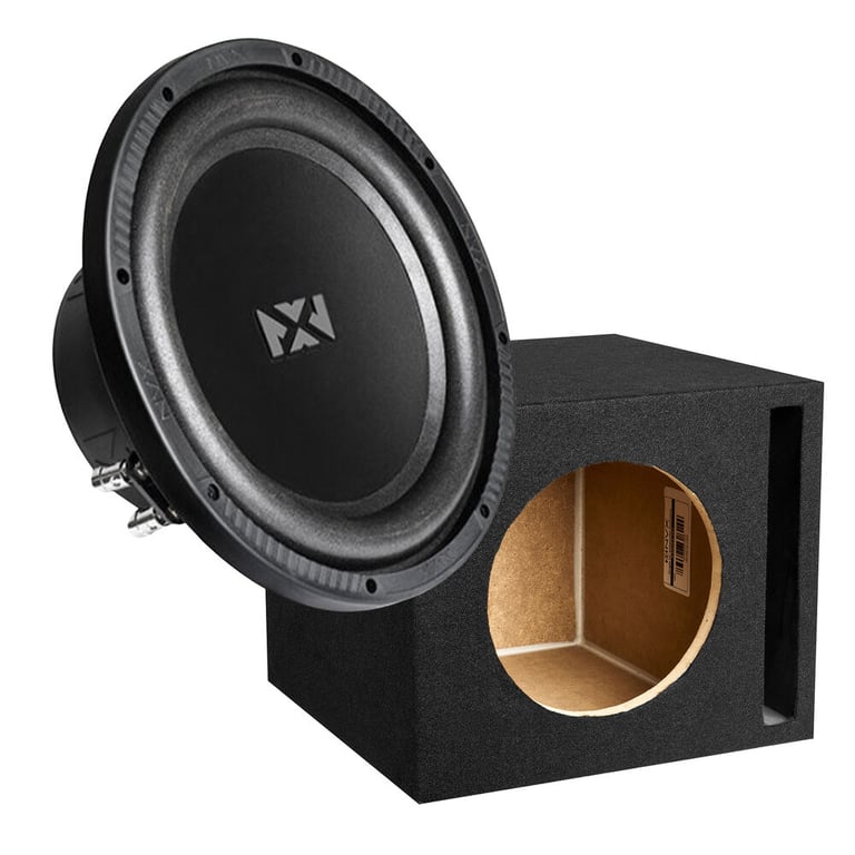 NVX NSW104V2 (NSW104 v2) Subwoofer + Ported 10" Subwoofer Enclosure Image 1