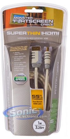 Monster Cable FlatScreen Super Thin HDMI Cable (FS HD SSST-2M) Image 2