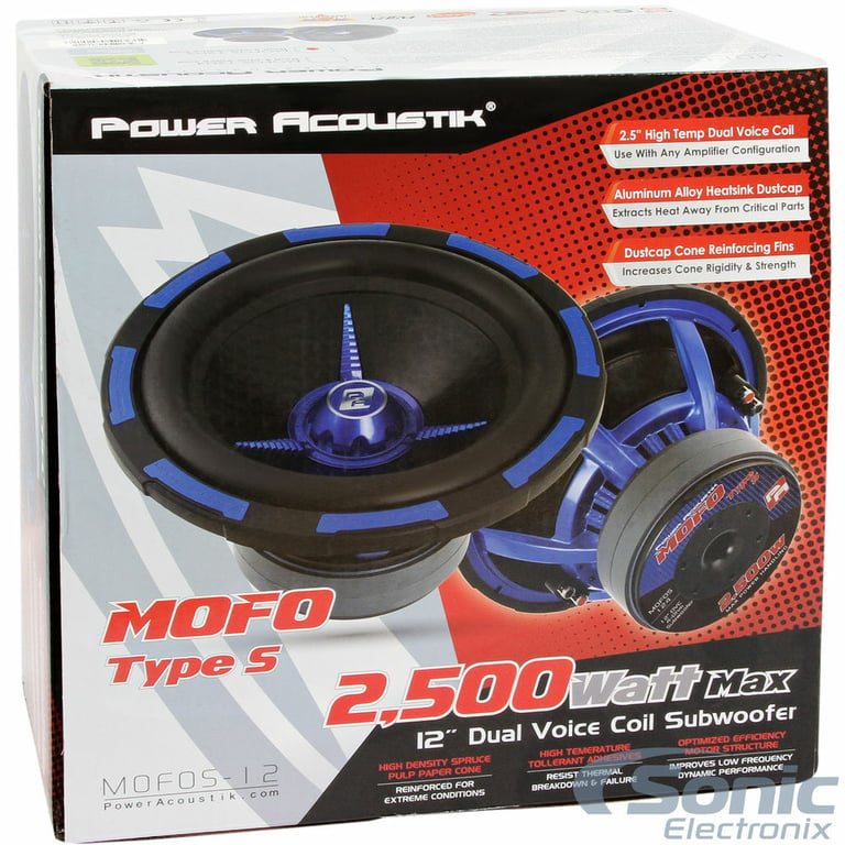 Power Acoustik MOFOS-12D4 12" MOFO Subwoofer + Dual 12" Sealed Enclosure Image 10