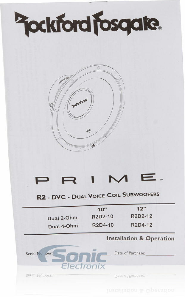 Rockford Fosgate R2D4-12 + NVX XMDFS121 Sealed Single 12" Subwoofer Enclosure Image 8