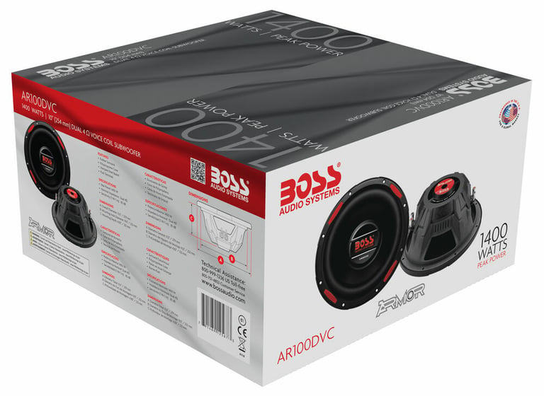 Boss AR100DVC + NVX XMDFP101 Ported Single 10" Enclosure Image 4