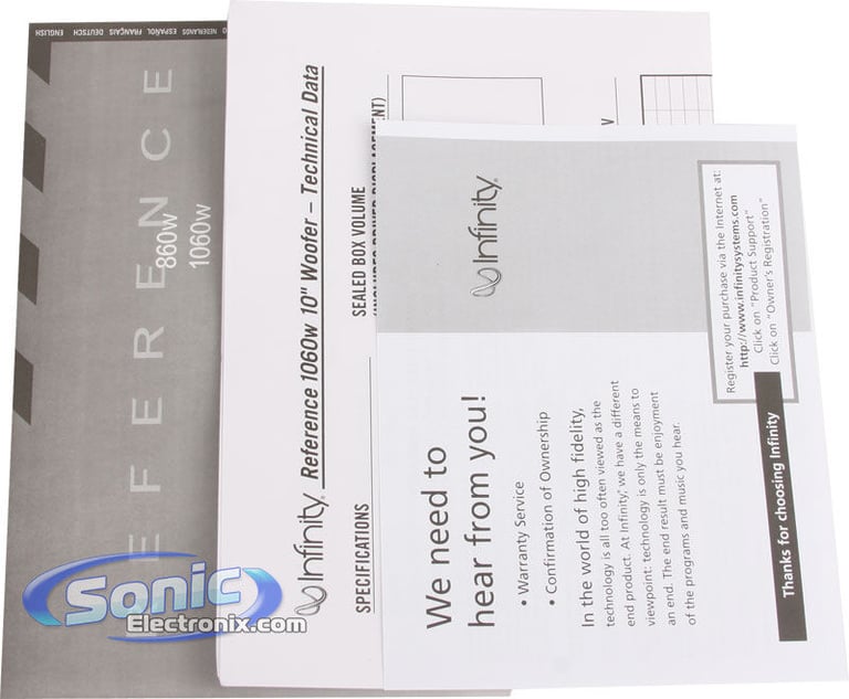 Infinity Reference 1060W Open Box Image 10