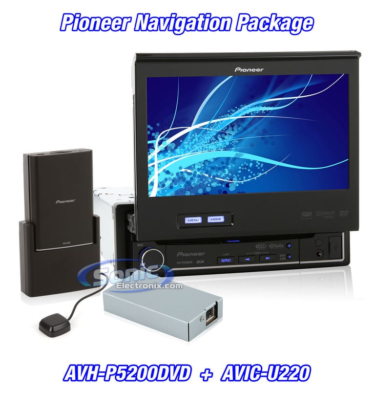 Pioneer AVH-P5200DVD + AVIC-U220 Navigation Package Image 1