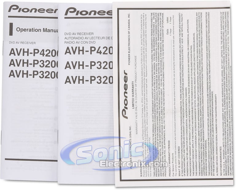 Pioneer AVH-P4200DVD + AVIC-U220 Navigation Package Image 8