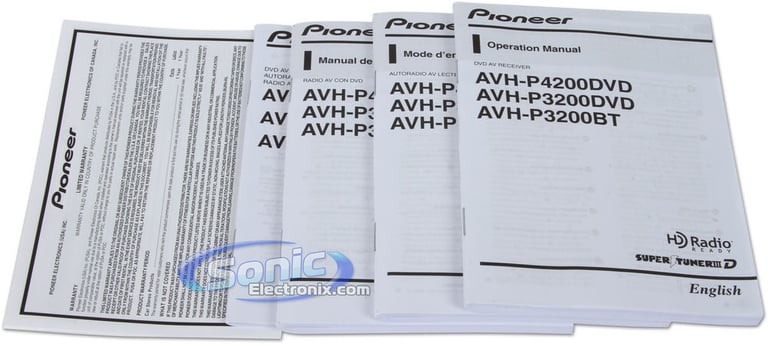 Pioneer AVH-P3200BT & AVIC-U220 Navigation Package Image 8