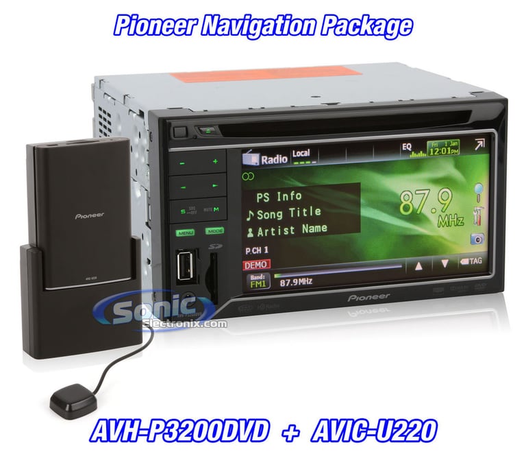 Pioneer AVH-P3200DVD Navigation Package Image 1