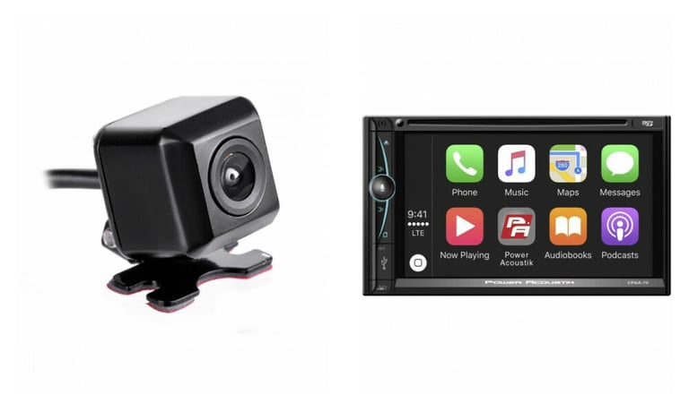 Power Acoustik CPAA-70M + NVX XCMINI1 Backup Camera Image 1