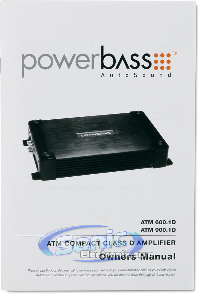 PowerBass ATM900.1D Image 8