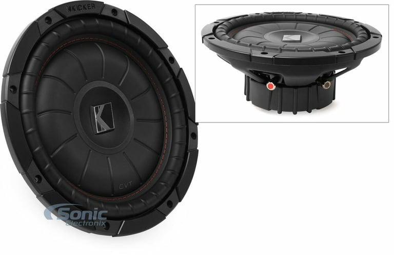 Kicker CompVT CVT102 (43CVT102) + NVX Sealed 10" Subwoofer Enclosure Image 2