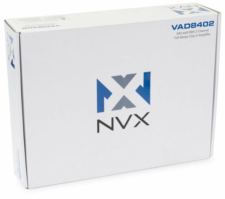 NVX VAD8402 Amplifier + (2) Alpine S-W10D2 Subwoofers + Amp Kit Image 25