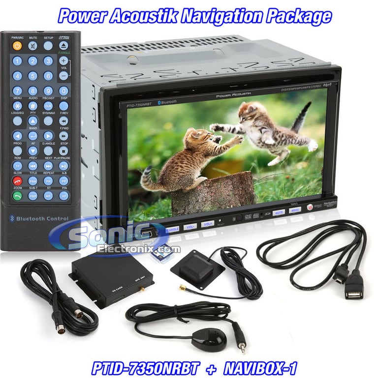 Power Acoustik PTID-7350NRBT + NAVIBOX-1 Navigation Package Image 1