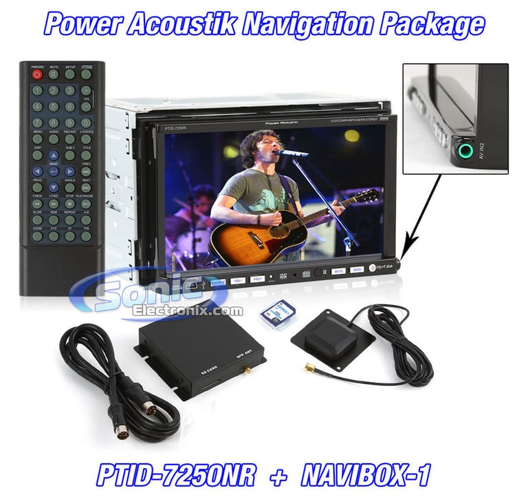 Power Acoustik PTID-7250NR + NAVIBOX-1 Navigation Package Image 1