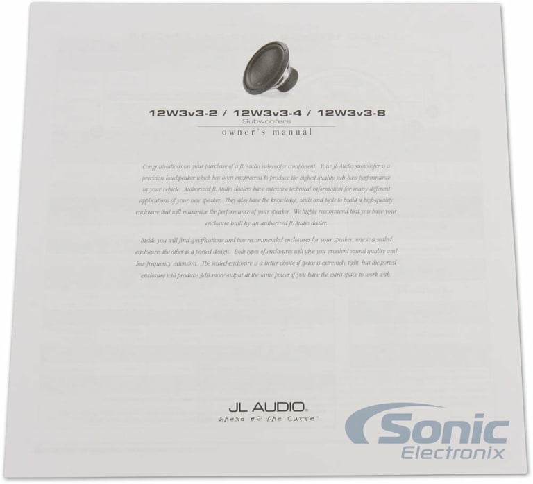 JL Audio 12W3v3-4 with Sealed Enclosure Image 5