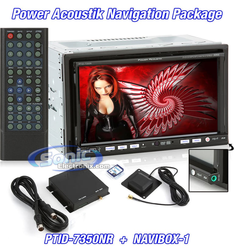 Power Acoustik PTID-7350NR + NAVIBOX-1 Navigation Package Image 1