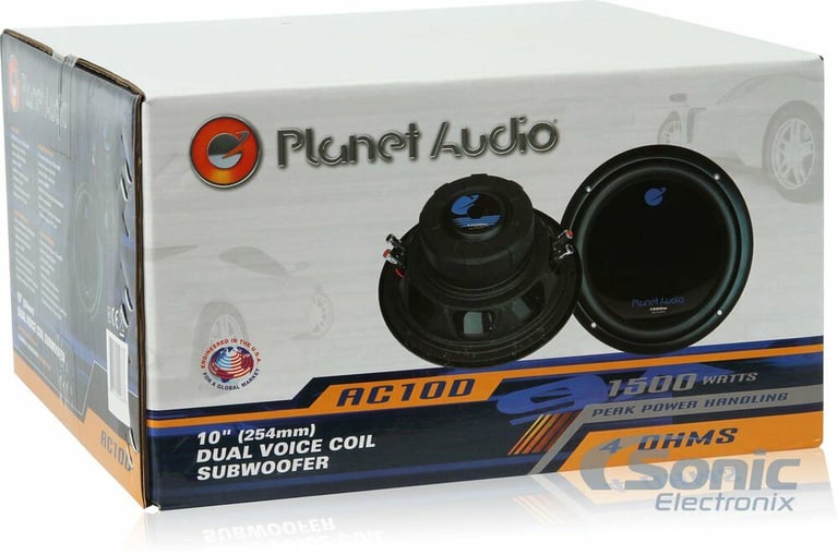 (2) Planet Audio AC10D Subwoofers + NVX Sealed Dual 10" Enclosure Image 5